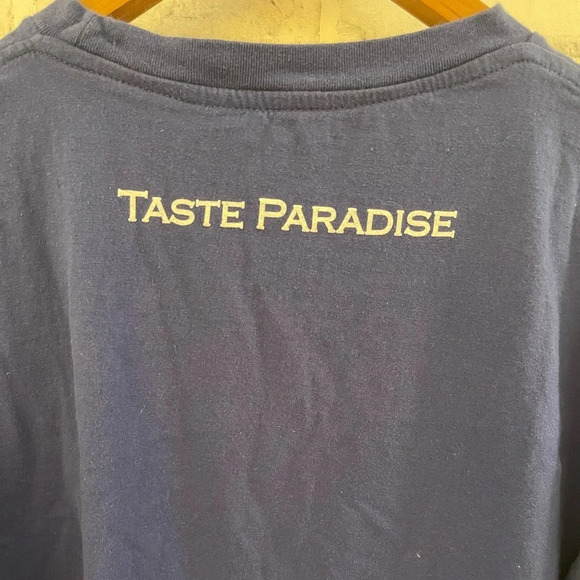 Men’s Tommy Bahama blue t-shirt Rum Taste Paradise shirt Large - Picture 4 of 6